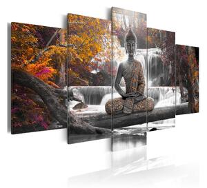 Tavla Autumn Buddha 100x50 - Artgeist sp. z o. o