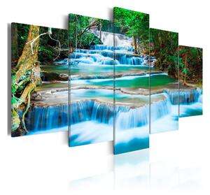 Tavla Blue Waterfall In Kanchanaburi Thailand 100x50 - Artgeist sp. z o. o