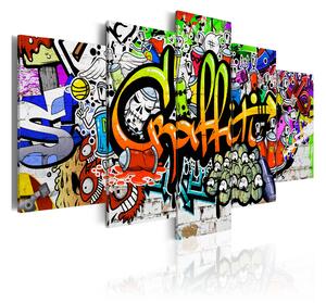 Tavla Artistic Graffiti 100x50 - Artgeist sp. z o. o