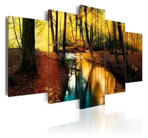 Tavla Autumn Silence Forest 200x100 - Artgeist sp. z o. o