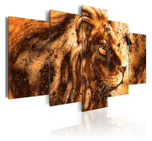 Tavla Beautiful Lion 100x50 - Artgeist sp. z o. o