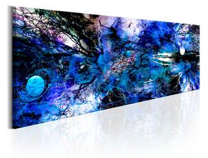 Tavla Blue Artistic Chaos 150x50 - Artgeist sp. z o. o