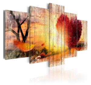 Tavla Autumnal Love 100x50 - Artgeist sp. z o. o