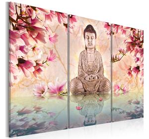 Tavla Buddha meditation 90x60 - Artgeist sp. z o. o