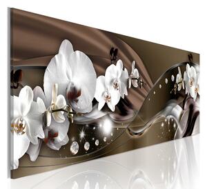 Tavla Chocolate Dance Of Orchid 135x45 - Artgeist sp. z o. o