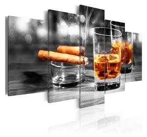 Tavla Cigars And Whiskey 100x50 - Artgeist sp. z o. o