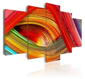 Tavla Colorful Strips Abstraction 100x50 - Artgeist sp. z o. o