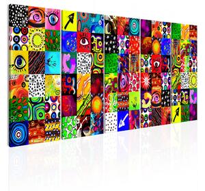 Tavla Colourful Abstraction 200x80 - Artgeist sp. z o. o