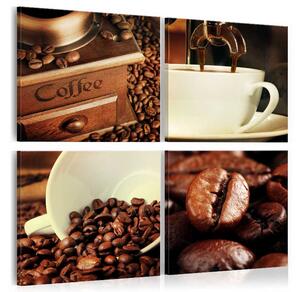 Tavla Coffee Tasting 40X40 Brun\|Vit - Artgeist sp. z o. o