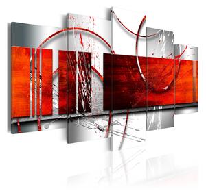 Tavla Emphasis Red Theme 200x100 - Artgeist sp. z o. o