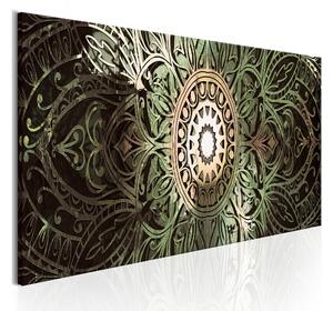 Tavla Emerald Mandala 150x50 - Artgeist sp. z o. o