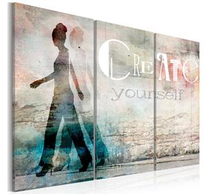 Tavla Create Yourself Triptych 120x80 - Artgeist sp. z o. o