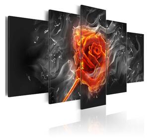 Tavla Fiery Rose 100x50 - Artgeist sp. z o. o