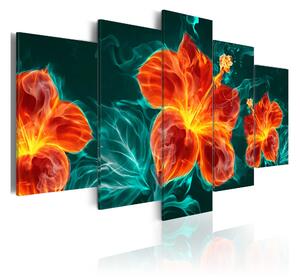 Tavla Flaming Lily 100x50 - Artgeist sp. z o. o