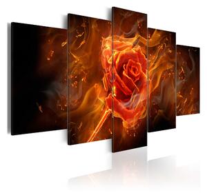 Tavla Flaming Rose 100x50 - Artgeist sp. z o. o
