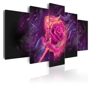 Tavla Flames Of Rose 100x50 - Artgeist sp. z o. o