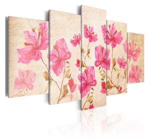 Tavla Flowers In Pink 100x50 - Artgeist sp. z o. o