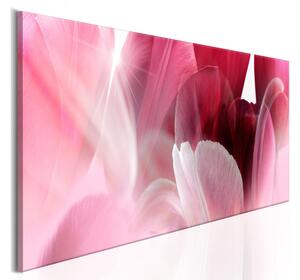 Tavla Flowers Pink Tulips 120x40 - Artgeist sp. z o. o