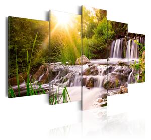 Tavla Forest Waterfall 200x100 - Artgeist sp. z o. o