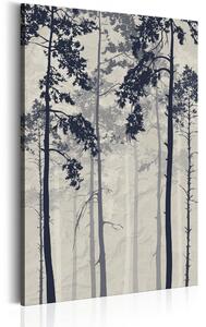 Tavla Forest In Fog 40X60 Blå\|Vit - Artgeist sp. z o. o