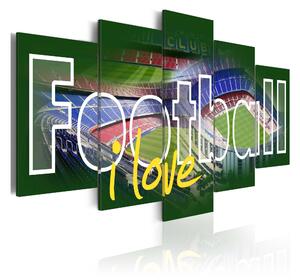 Tavla Love Football 100x50 - Artgeist sp. z o. o