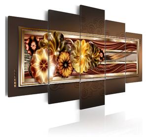 Tavla In Golden Waves 100x50 - Artgeist sp. z o. o