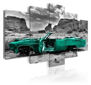 Tavla Green Car 100x50 - Artgeist sp. z o. o