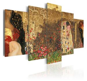 Tavla Klimt's Muses 100x50 - Artgeist sp. z o. o