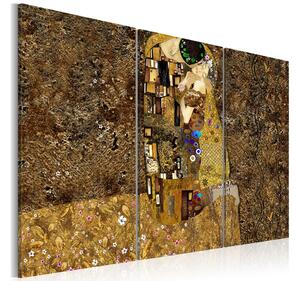 Tavla Klimt Inspiration Kiss 60x40 - Artgeist sp. z o. o