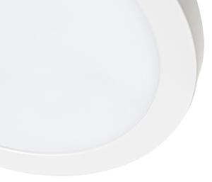 Infälld eller utanpåliggande spot vit 22 cm inkl LED 3 steg dimma för att värma - Trans