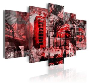 Tavla London Collage 5 St 100x50 - Artgeist sp. z o. o