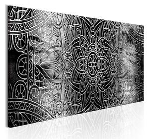 Tavla Mandala Grey Depths 120x40 - Artgeist sp. z o. o