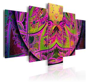 Tavla Mandala Pink Power 100x50 - Artgeist sp. z o. o