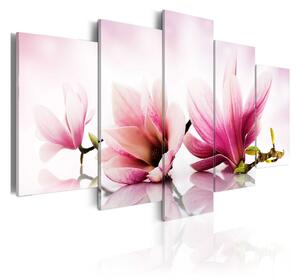 Tavla Magnolias Pink Flowers 100x50 - Artgeist sp. z o. o