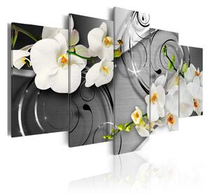 Tavla Milky Orchids 100x50 - Artgeist sp. z o. o