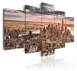 Tavla New York City Morning Sky 100x50 - Artgeist sp. z o. o