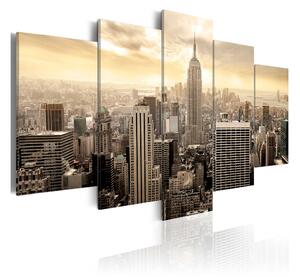 Tavla New York And Sunrise 100x50 - Artgeist sp. z o. o