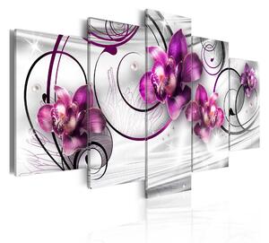 Tavla Orchids And Pearls 100x50 - Artgeist sp. z o. o