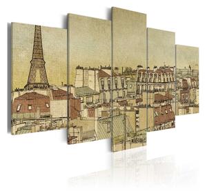 Tavla Parisian Past Centuries 100x50 - Artgeist sp. z o. o