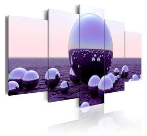 Tavla Purple Balls 100x50 - Artgeist sp. z o. o