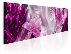 Tavla Purple Flames 150x50 - Artgeist sp. z o. o