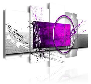 Tavla Purple Expression 100x50 - Artgeist sp. z o. o