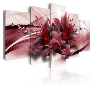 Tavla Pink Lily 100x50 - Artgeist sp. z o. o