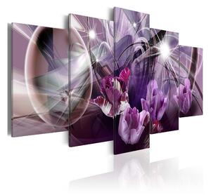 Tavla Purple Of Tulips 200x100 - Artgeist sp. z o. o