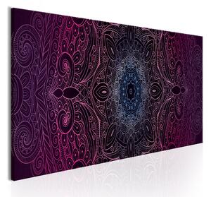 Tavla Purple Mandala 150x50 - Artgeist sp. z o. o