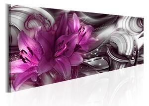 Tavla Purple Depth 150x50 - Artgeist sp. z o. o