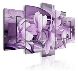 Tavla Purple Wave 100x50 - Artgeist sp. z o. o