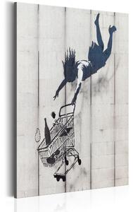 Tavla Shop Til You Drop By Banksy 40x60 - Artgeist sp. z o. o