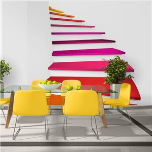 Fototapet Colorful Stairs 100x70 - Artgeist sp. z o. o