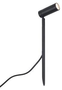 Spotlight med spjut svart 40 cm inkl. LED Justerbar IP65 inkl. Sladd och kontakt - Carl